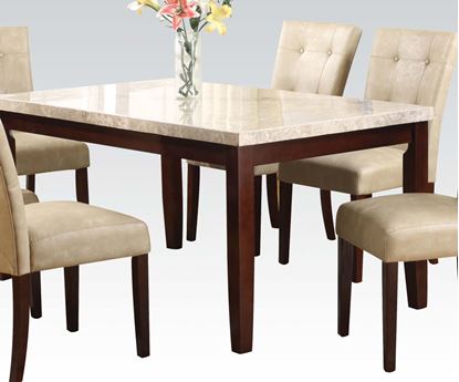 Picture of Britney White Marble Rectangular Dining Table