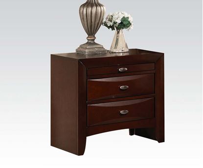 Picture of Ireland Espresso 3 Drawer Nightstand 