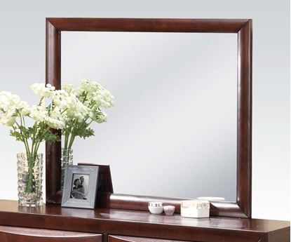 Picture of Ireland Espresso/Black PU  Mirror