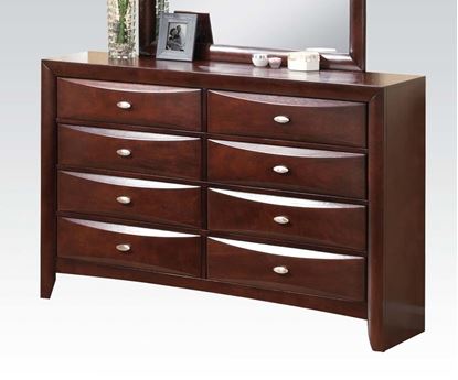 Picture of Ireland Espresso Transitional 8 Drawer Dresser 