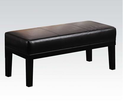 Picture of Espresso Bycast Upholstered Bench