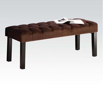 Picture of Bench With Padded Seat in Suede Finish