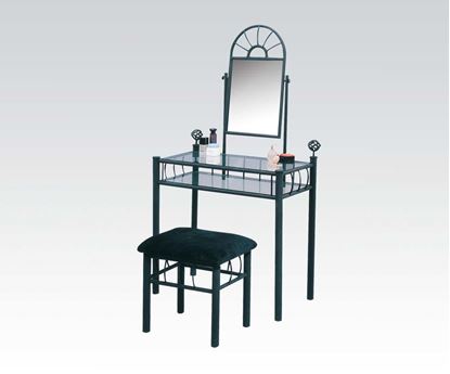 Picture of Black Metal Vanity Set