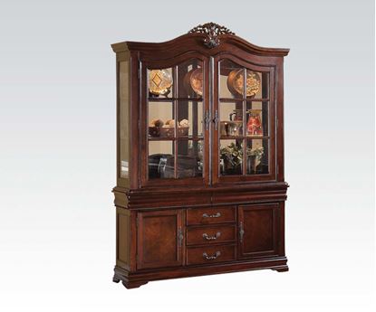 Picture of Gwyneth Double Pedestal Cherry Buffer w/ Hutch 