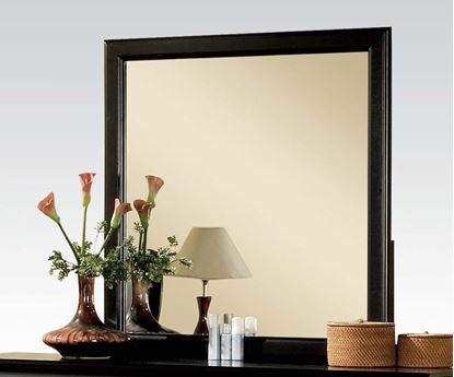 Picture of Louis Philippe III Black w/ Storage Mirror