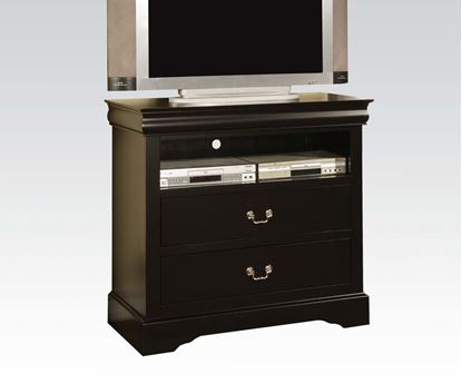 Picture of Louis Philippe III Black Finish 2 Drawer TV Console