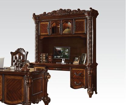 Picture of Vendome 2 Piece Credenza and Hutch / Bookcase in Cherry 