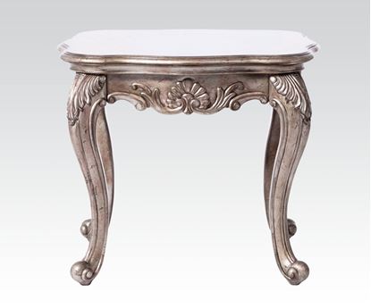 Picture of Chantelle Antique Platinum End Table w/granite top