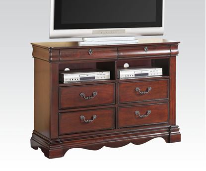 Picture of Estrella Dark Cherry Finish Media Chest