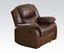 Picture of Fullerton Brown Bonded Leather Match Finish Motion Recliner Chair