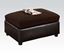 Picture of Milano Chocolate Microfiber Ottoman by  51325