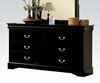 Picture of Louis Philippe III Black w/ Storage Queen Set