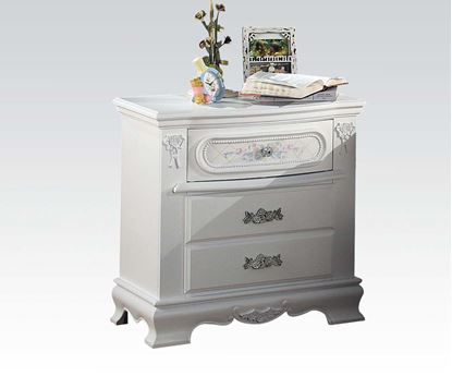 Picture of Flora White Finish Night Stand