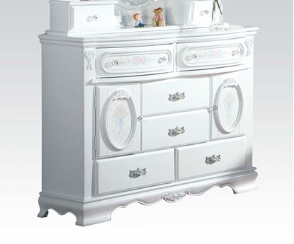 Picture of Flora White Finish Door Dresser