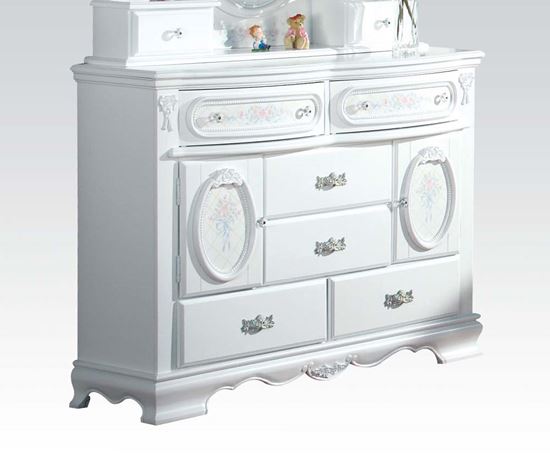Picture of Flora White Finish Door Dresser