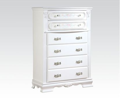 Picture of Flora White Finish Drawer Chest