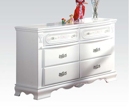 Picture of Flora White Drawer Dresser