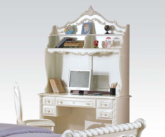 Picture of Pearl White Finish Wood Student Desk