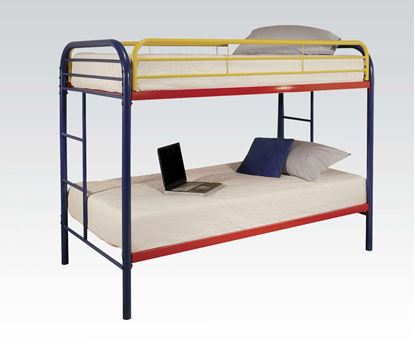 Picture of Metal Blue Twin over Twin Bunk Bed