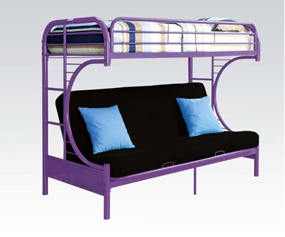 Picture of Purple T/F Funton Metal Bunkbed (180Lbs)   No P2 Concer