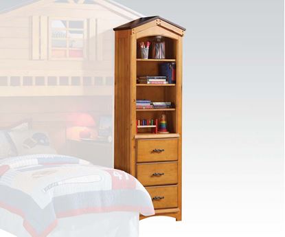 Picture of Tree House Bookcase Cabinet in Rustic Oak 