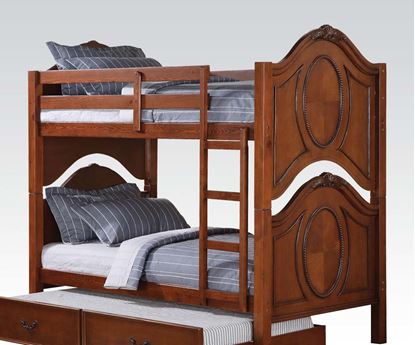 Picture of Classique Traditional Twin Twin Bunk Bed in Cherry