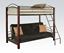 Picture of Jennifer Cherry Wood Twin Over Full Futon Bunk Bed