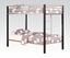 Picture of Modern Silver Brown Coffee Twin Twin Bunk Bed 