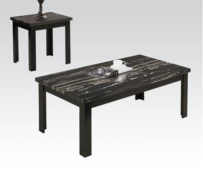 Picture of 3Pc Pk Faux Marble Coffee/End Table   W/P2