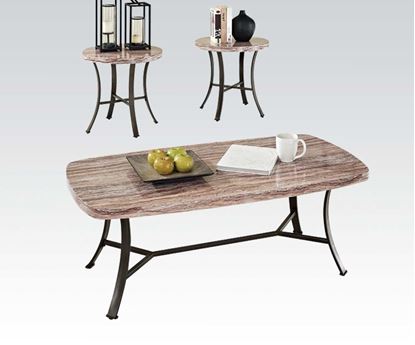 Picture of Daisy Occasional Tables Set with Faux Marble Top