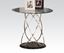 Picture of Chrome & Black Finish Glass Top End Table