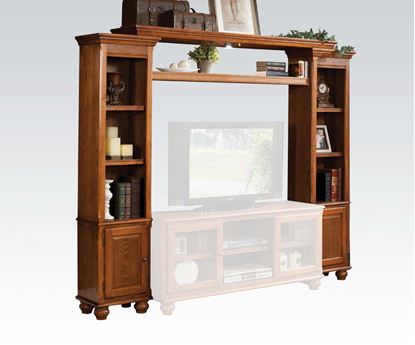 Picture of Slim Profile Entertainment Center in Light Oak Finish