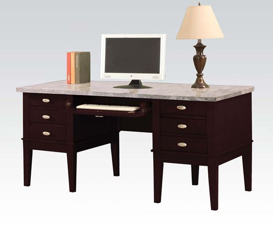 Picture of Britney  Faux Marble Top Home Office Desk