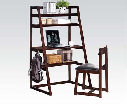 Picture of Celia 2pc Desk and Chair in Espresso