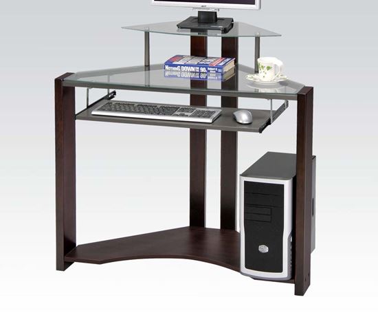 Picture of Willcox Contemporary Cherry Metal Computer Desk