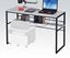 Picture of Ellis Black Metal Frame & White Top Computer Desk
