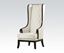 Picture of Black Frame Accent Chair (White Pu)
