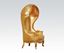 Picture of Gold Pu Hooded Accent Chair