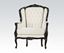 Picture of Black Frame/White Pu Accent Chair