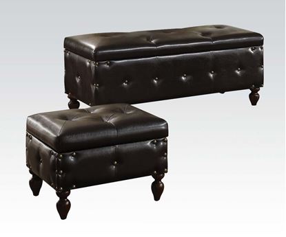 Picture of Ibrahim Brown Storage Bench & Ottomans