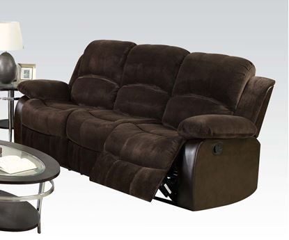 Picture of Masaccio Brown Champion & PU Recliner Sofa