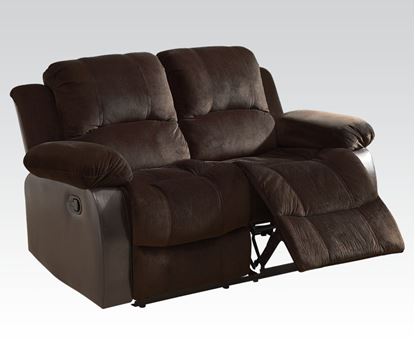 Picture of Masaccio Brown Champion & PU Recliner Loveseat