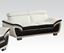 Picture of Olina White/Coffee Bonded Leather Match Loveseat 