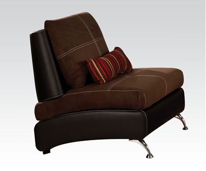 Picture of Jolie Chocolate Living Room Chair W/1 Pillow