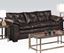 Picture of Contemporary Hayley Onyx  Bonded Leather Upholstered Sofa