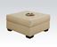 Picture of Natural Bonded Leather Ottoman 