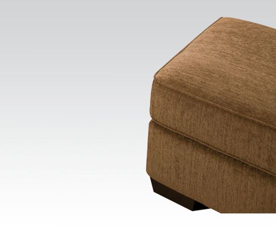 Picture of Modern Lola Walnut Fabric Ottoman 