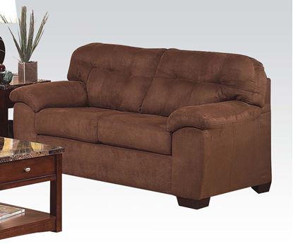 Picture of Aislin Contemporary Espresso Loveseat 