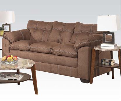 Picture of Lucille Simmons Velocity Espresso Microfiber Sofa