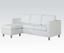 Picture of White Bycast PU Reversible Chaise Sectional Sofa